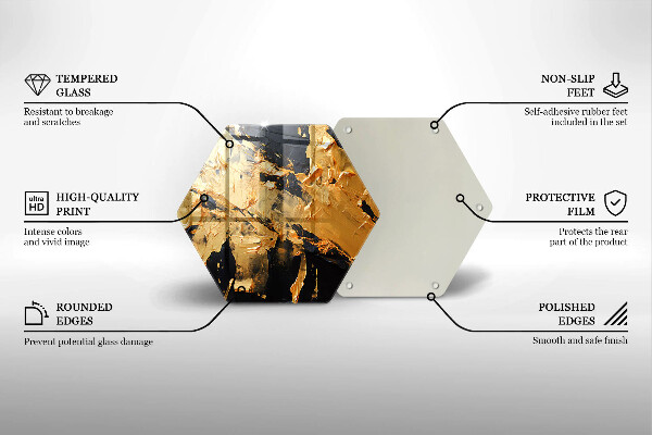 Chopping board Elegant paint texture