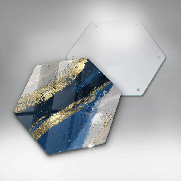 Chopping board Texture with gold