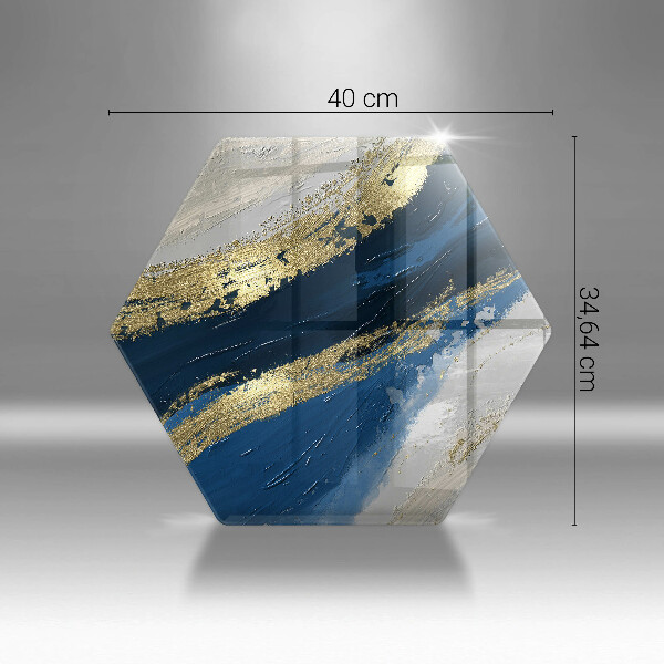 Chopping board Texture with gold