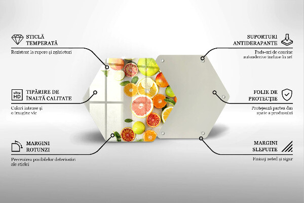 Chopping board Fruits citruses