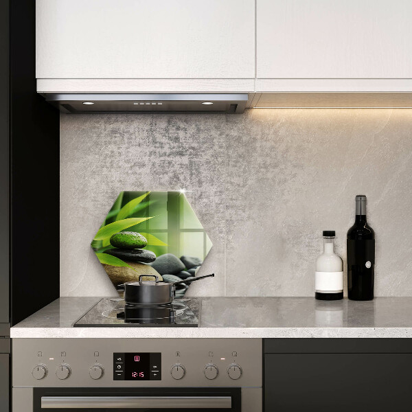 Chopping board Zen bamboo stones