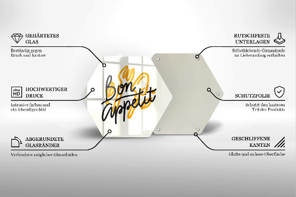 Chopping board The inscription Bon Appetit