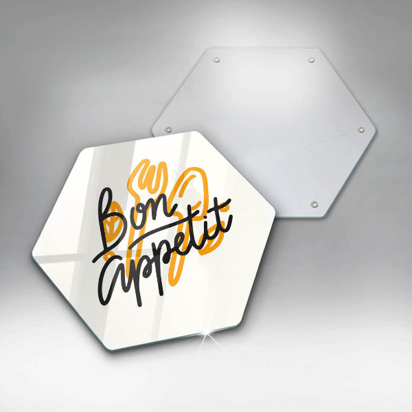 Chopping board The inscription Bon Appetit