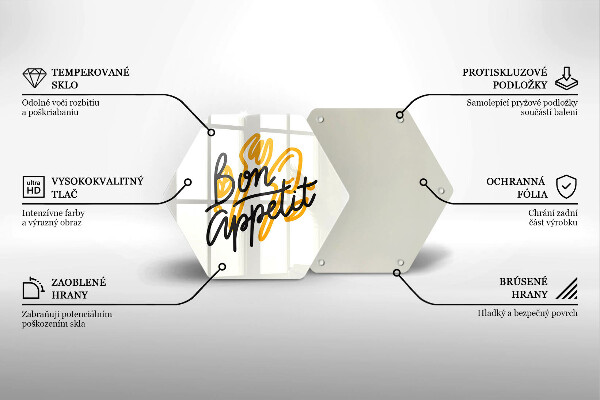 Chopping board The inscription Bon Appetit