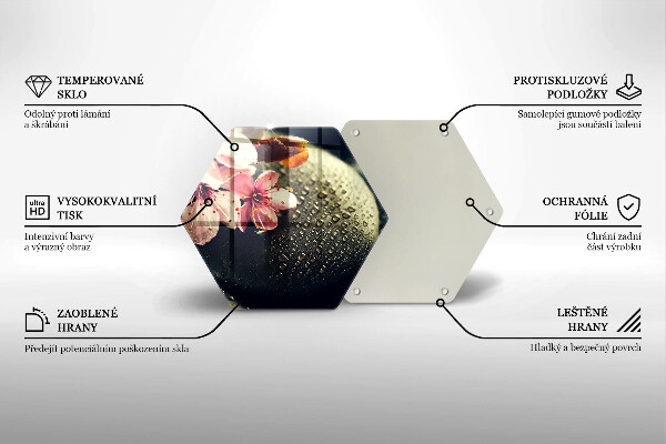 Chopping board Flowers stones zen