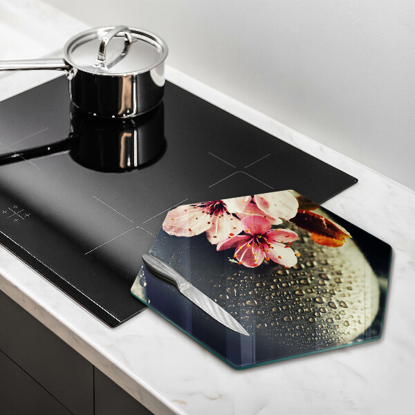 Chopping board Flowers stones zen