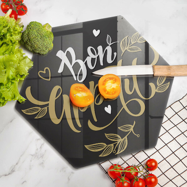 Chopping board The inscription Bon Appetit