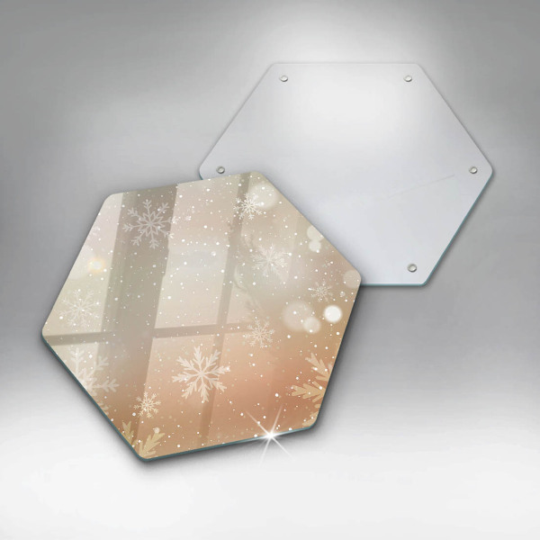 Chopping board Snowflakes