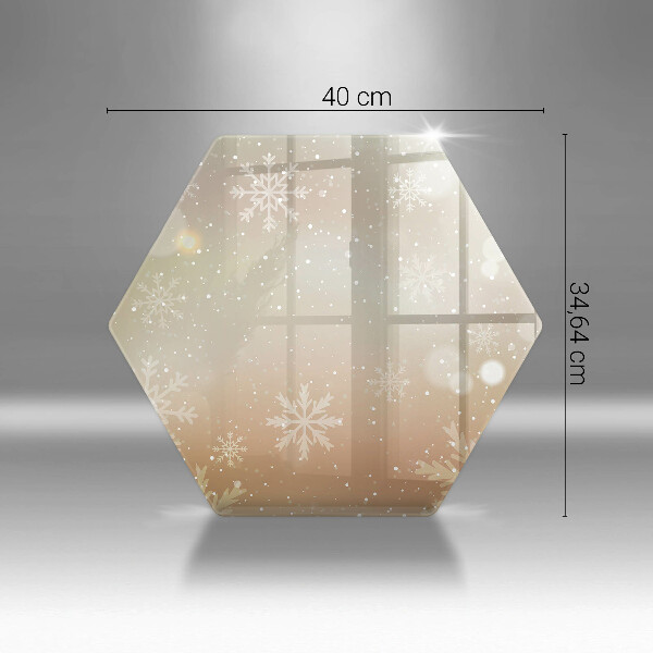 Chopping board Snowflakes