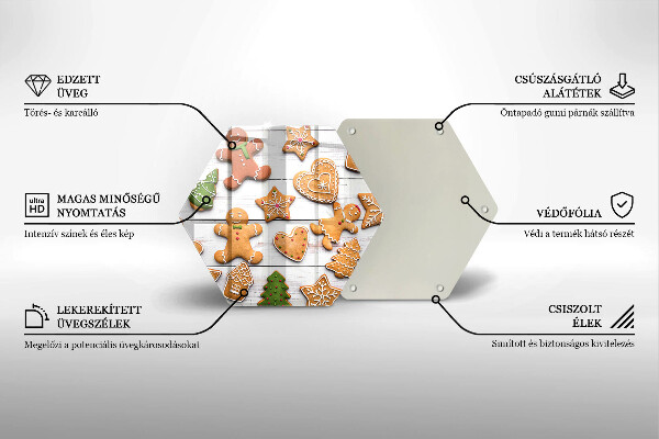 Chopping board Christmas gingerbread
