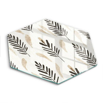 Glass kitchen board Boho plants