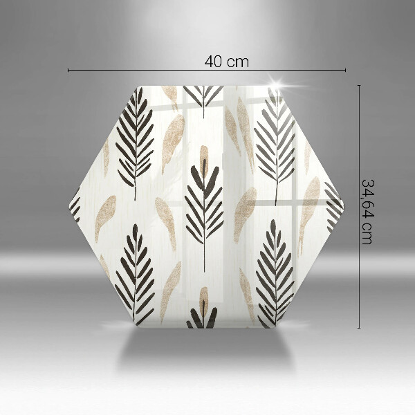 Glass kitchen board Boho plants