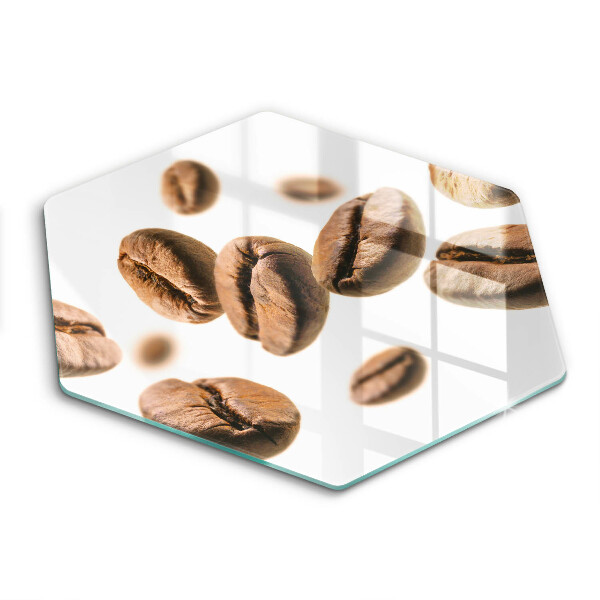 Glass kitchen board Coffee beans