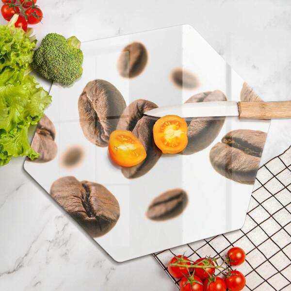 Glass kitchen board Coffee beans