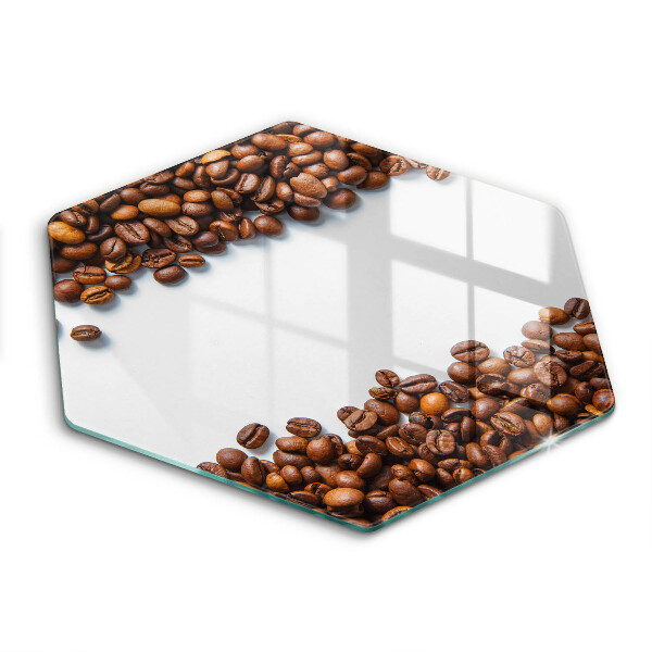 Glass kitchen board Grain coffee