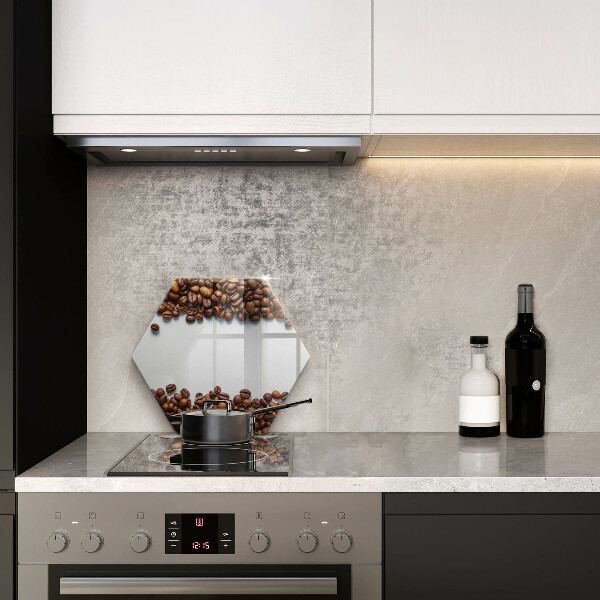 Glass kitchen board Grain coffee