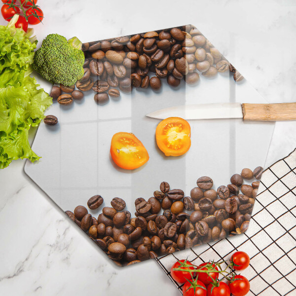 Glass kitchen board Grain coffee