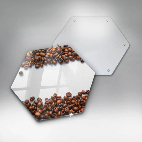Glass kitchen board Grain coffee