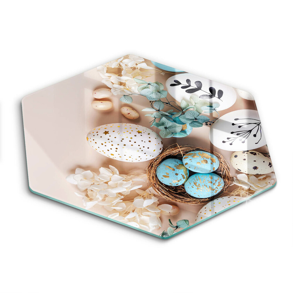 Glass kitchen board Easter decorations