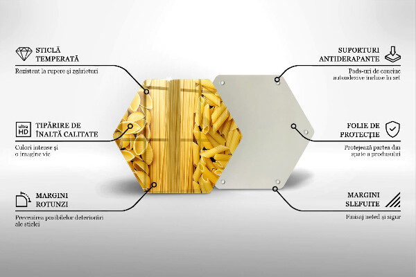 Glass kitchen board Pasta