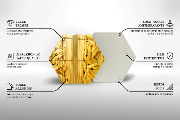 Glass kitchen board Pasta