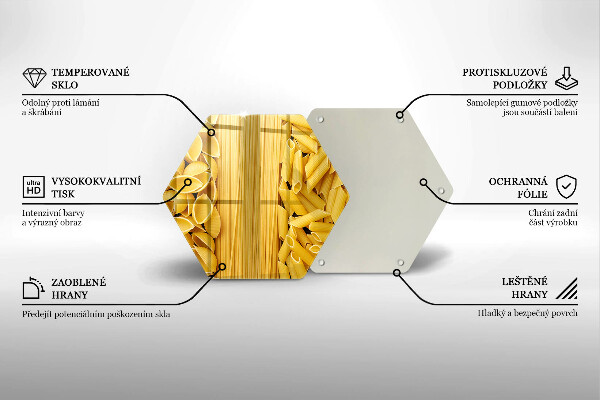 Glass kitchen board Pasta