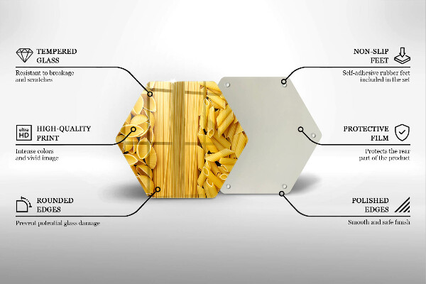 Glass kitchen board Pasta