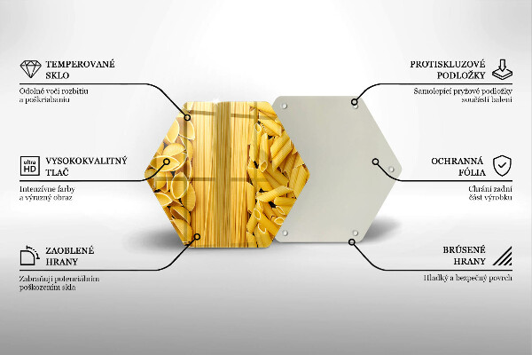 Glass kitchen board Pasta