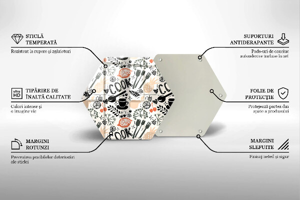 Glass kitchen board Drawing kitchen theme