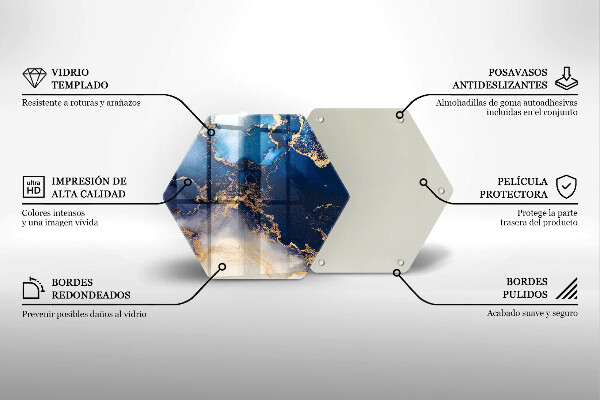 Glass kitchen board Marble abstraction