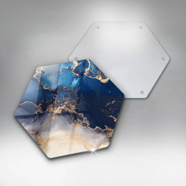 Glass kitchen board Marble abstraction