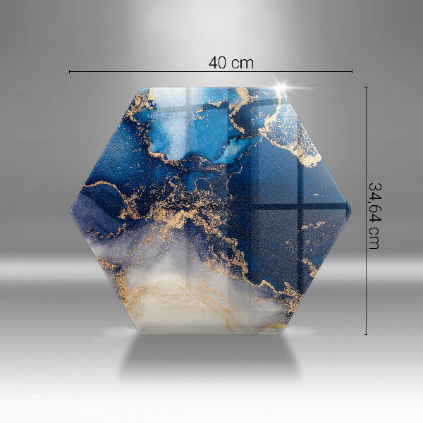 Glass kitchen board Marble abstraction