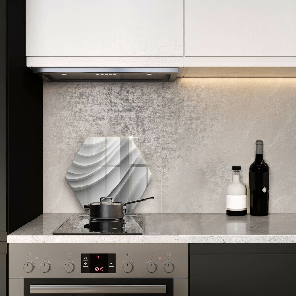 Glass kitchen board Geometric lines