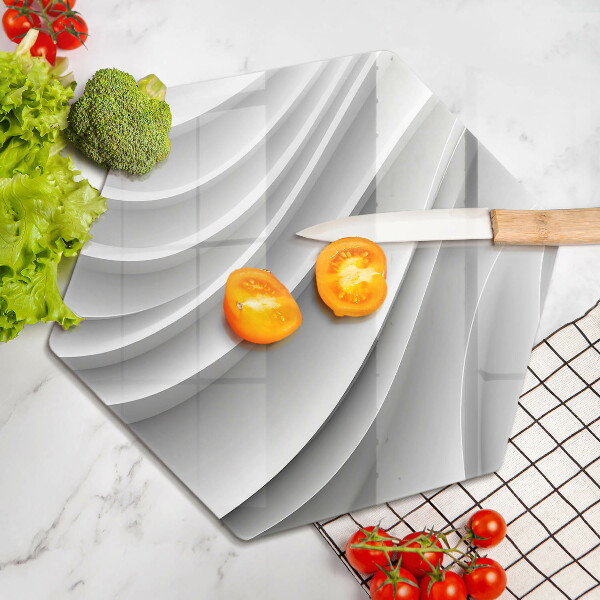 Glass kitchen board Geometric lines