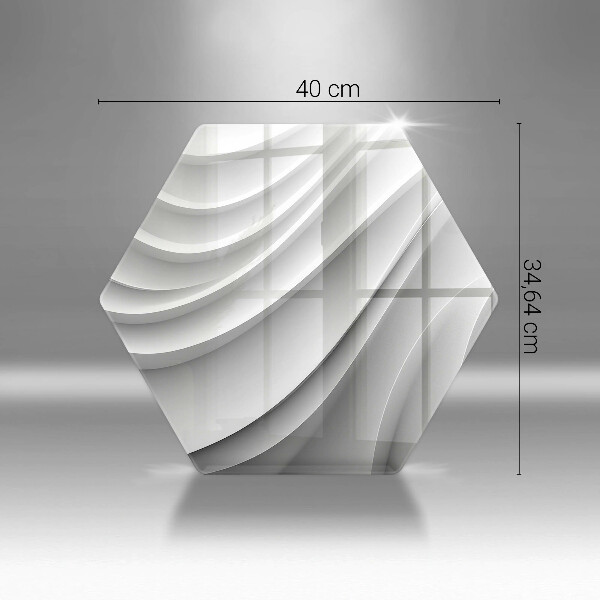 Glass kitchen board Geometric lines