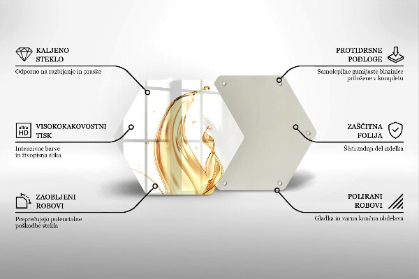 Glass kitchen board Olive oil