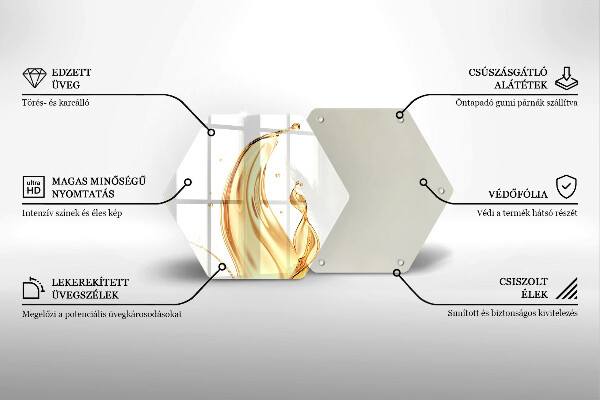 Glass kitchen board Olive oil