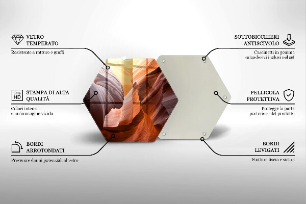 Glass kitchen board Grand Canyon