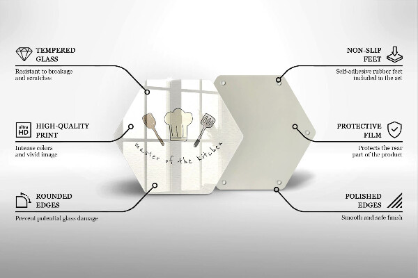 Glass kitchen board Master of the Kitchen