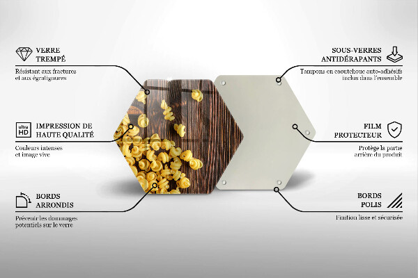 Glass kitchen board Pasta on a table