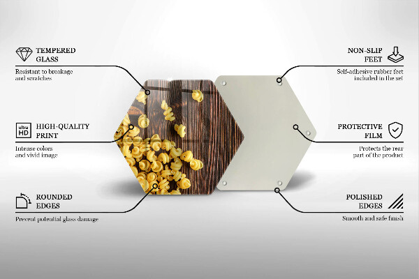 Glass kitchen board Pasta on a table