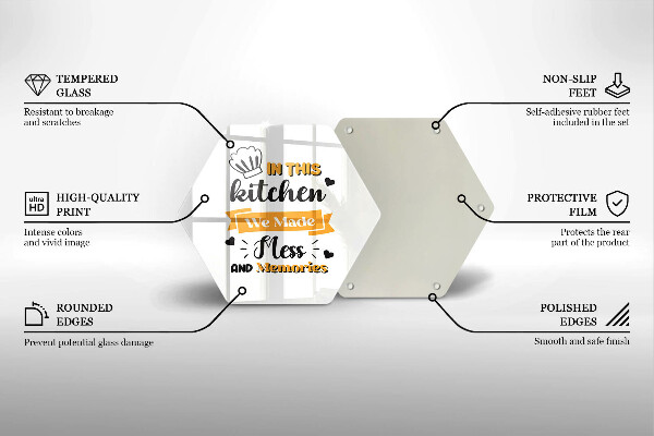 Glass kitchen board In this kitchen we made messes and memories