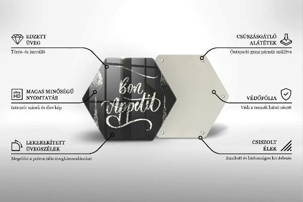 Chopping board The inscription Bon Appetit