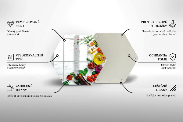 Chopping board Vegetables and spices