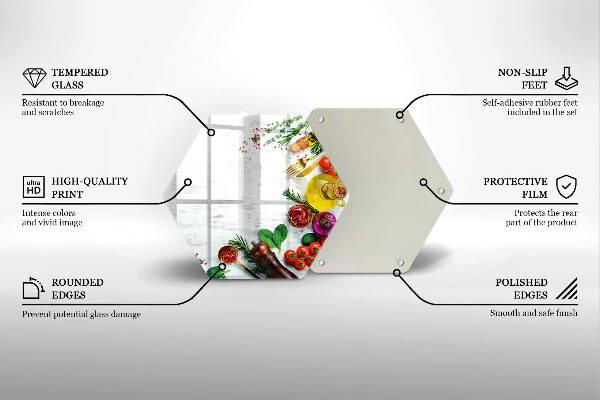 Chopping board Vegetables and spices