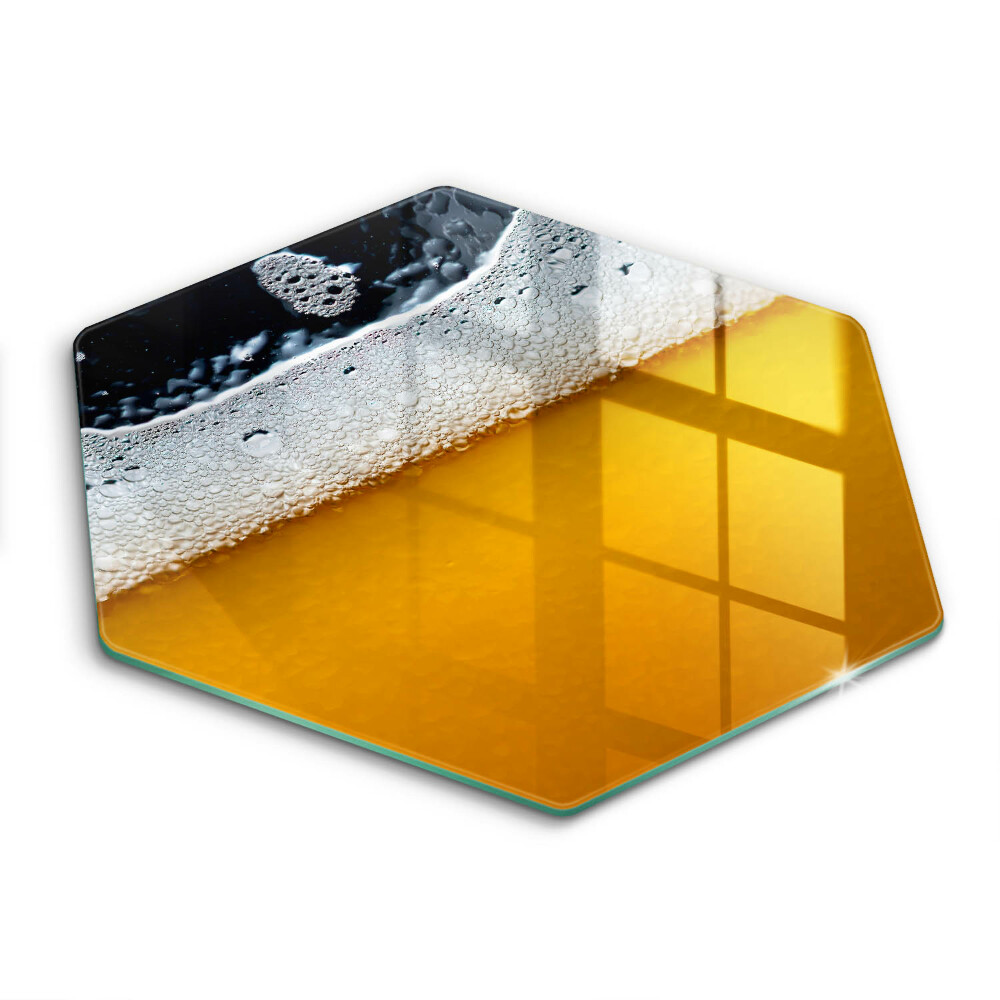 Chopping board glass Beer drink foam