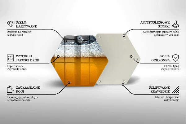 Chopping board glass Beer drink foam