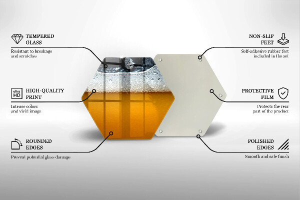 Chopping board glass Beer drink foam