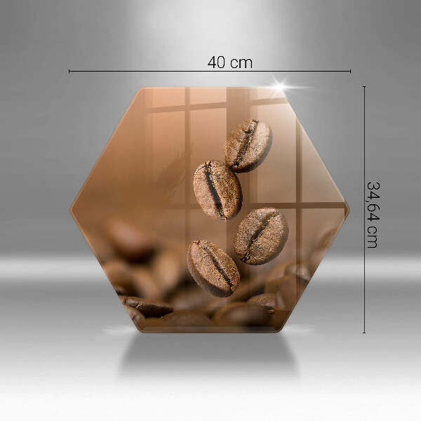Chopping board glass Coffee beans