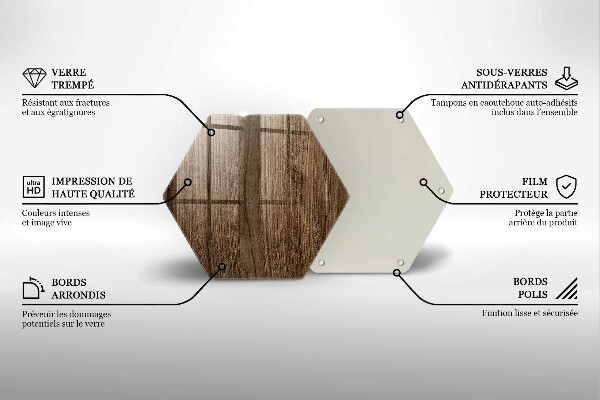 Chopping board glass Wood texture